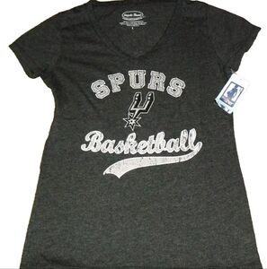 Kawhi Leonard Womens San Antonio Spurs V-Neck Two Sided T-Shirt sz. XL New NBA